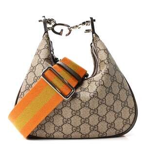 Gucci Gg Supreme Textured Calfskin Web #240674G15B